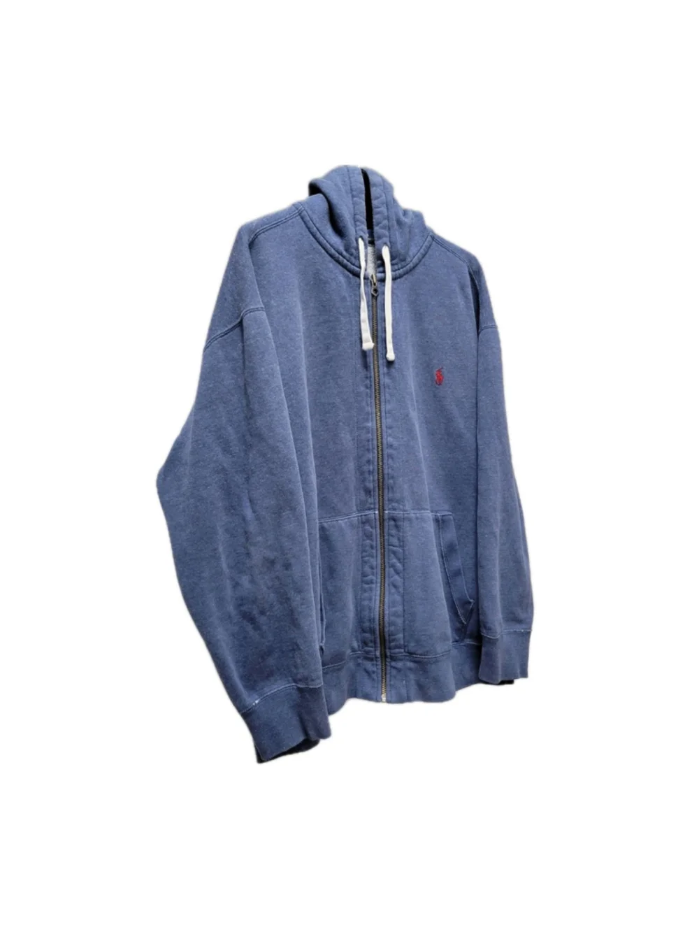 Polo Ralph Lauren Blue Hoodie Long-Sleeves Sweatshirt Drawstring Size 2XB BIG